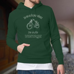 Vintage cyclomoteur Solex ★ Je ne suis pas vieux, je suis vintage ★ Pull à capuche coton homme