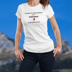Valaisanne, la femme presque parfaite ❤ écusson du canton du Valais ❤ T-Shirt mode dame