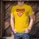 Racletteman ★ SuperHero Comics ★ Men's Fashion cotton T-Shirt on the raclette, the famous cheese fondue