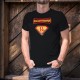 Racletteman ★ SuperHero Comics ★ Men's Fashion cotton T-Shirt on the raclette, the famous cheese fondue