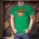 Racletteman ★ SuperHero Comics ★ Men's Fashion cotton T-Shirt on the raclette, the famous cheese fondue