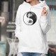 Tribal-Tattoo Löwe Kopf ☯ Yin-Yang ☯ Frauen Kapuzenpulli