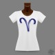 Donna slim T-Shirt - Segno Zodiacale - Ariete, Navy