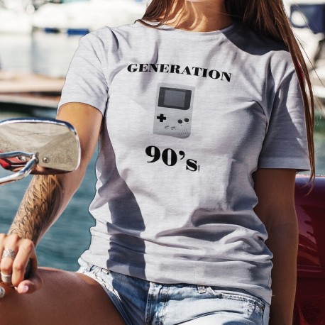 Generation nineties ❤  Game boy Console ❤ Women's Casual T-Shirt