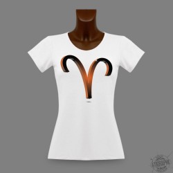T-Shirt slim dame - signe du Bélier en 3D, Africa