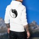 Tribal-Tattoo Wolf Kopf ☯ Yin-Yang ☯ Herren Kapuzenpulli