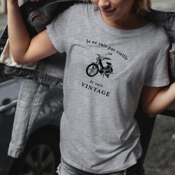 Vintage Boguet ❤ Je ne suis pas vieille ❤ Frauen casual T-Shirt
