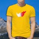Frontières cantonales valaisannes aux couleurs du Valais en 3D ★ T-Shirt coton homme