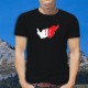 Frontières cantonales valaisannes aux couleurs du Valais en 3D ★ T-Shirt coton homme