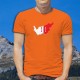 Confina con i colori del Vallese in 3D ★ T-shirt uomo in cotone