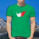 Confina con i colori del Vallese in 3D ★ T-shirt uomo in cotone