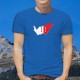 Confina con i colori del Vallese in 3D ★ T-shirt uomo in cotone