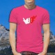 Frontières cantonales valaisannes aux couleurs du Valais en 3D ★ T-Shirt coton homme
