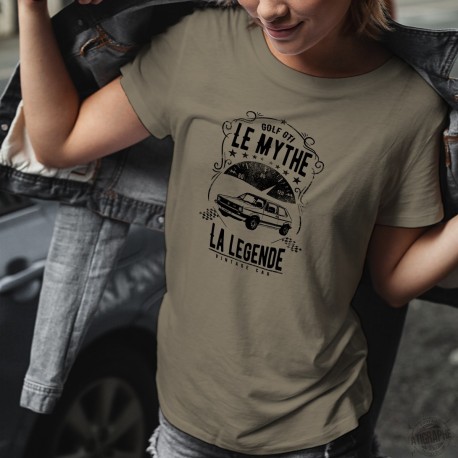 VW Golf GTI ❤ le mythe, la légende ❤ Frauen casual T-Shirt