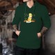 Cotton Hoodie T-Shirt - Le Seigneur de la Raclette