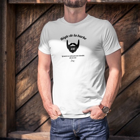 Funny fashion T-Shirt - Règle de la barbe N°10