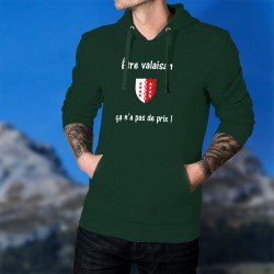 Cotton Hoodie - Etre valaisan ★ ça n'a pas de prix !