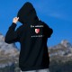 Maglione di cotone con cappuccio - Etre valaisanne ★ ça n'a pas de prix !