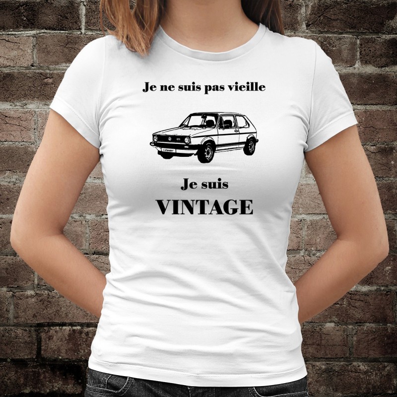 T Shirt Vintage VW Golf GTI MK1