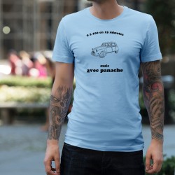 Men's Funny T-Shirt - Citroën 2 Chevaux ★ 0 à 100 en 15 minutes ★