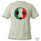 Fussball T-Shirt - Italienischer Soccer ball, November White