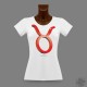 Donna slim T-Shirt - Segno Zodiacale - Toro 3D, Rosso