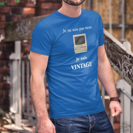 Vintage Apple Macintosh ★ Je ne suis pas vieux, je suis vintage ★ T-Shirt coton homme