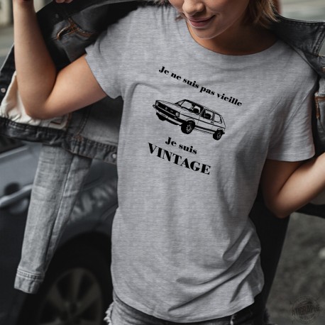 Lady T-Shirt - Vintage VW Golf GTI MK1 ★ je ne suis pas vieille ★