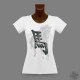 Women's Slim T-Shirt - Chinese sign of the horse, Métal 2