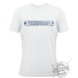 T-Shirt blanc unisex "Objet solide"