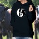 Cow Head ☯ Yin-Yang ☯ Women Cotton Hoodie