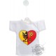 Mini T-shirt - Ginevra cuore - per automobile