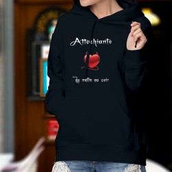 Maglione di cotone con cappuccio -Attachiante ★ coeur diabolique ★