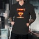 Fondueman ★ Supereroe Comics ★ Uomo Maglione di cotone con cappuccio