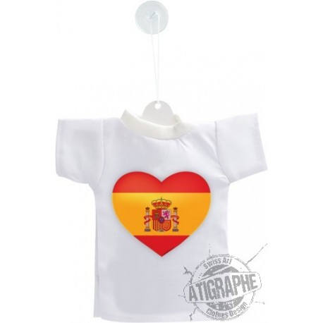 Mini T-shirt - Cuore Spagnolo - per automobile