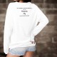 Frauen Sweatshirt - Motarde, la femme presque parfaite ❤