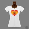 Frauen Slim T-shirt - Spanisches Herz