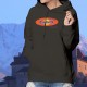 Dzodzette, c'est de la dynamite ! ✪  Pull à capuche coton dame inspirée du logo et du slogan publicitaire d'Ovomaltine