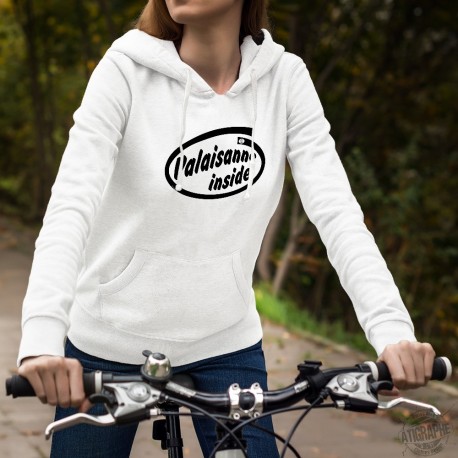 Frauen Kapuzen-Sweatshirt - Valaisanne inside