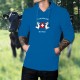 In Switzerland We Trust ✚ Nous avons confiance en la Suisse ✚ Pull à capuche coton homme, Vaches Holstein, écusson Suisse