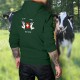 In Switzerland We Trust ✚ Holstein mucche ✚ Maglione di cotone con cappuccio