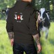 In Switzerland We Trust ✚ Holstein cows ✚ Men's Cotton Hoodie