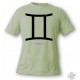 T-Shirt - Signe astrologique du Gémeaux - pour femme ou homme, Ash Heater