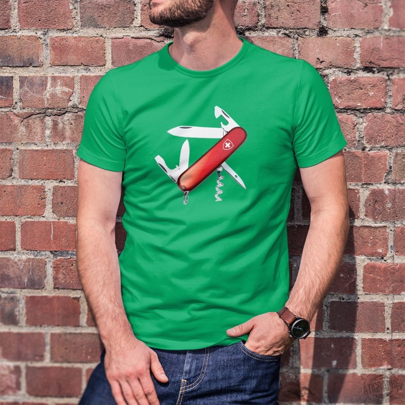 Swiss army 2025 knife t shirt