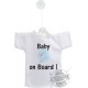 Mini T-Shirt - Baby on Board,  per automobile