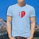 Coeur valaisan ★ T-Shirt homme drapeau du canton du Valais avec les treize étoiles pour les treize districts