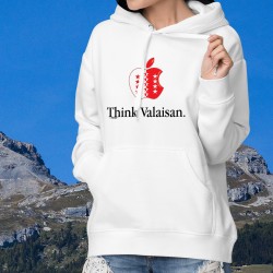 Kapuzen-Sweatshirt ★ Think Valaisan ★