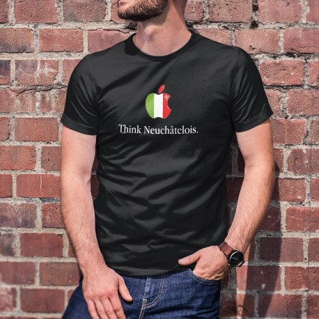 Men's Fashion cotton T-Shirt - Think Neuchâtelois ★