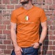 Think Neuchâtelois ★ pense Neuchâtelois ★ T-Shirt coton homme avec l'écusson de Neuchâtel en forme de pomme