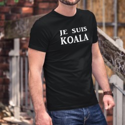 Je suis KOALA ❤ Men's cotton T-Shirt for Australia. With this T-shirt you donate 6CHF to WWF for Australia
